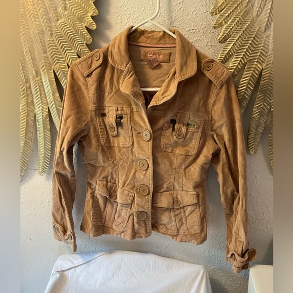 ❌Star Jeans y2k Button Up Corduroy Jacket, M - Picture 2 of 9